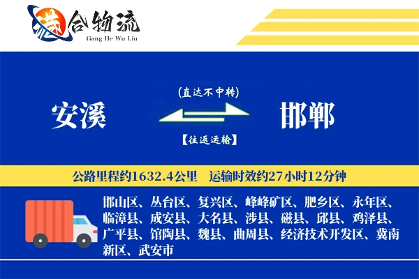 安溪到邯郸物流公司