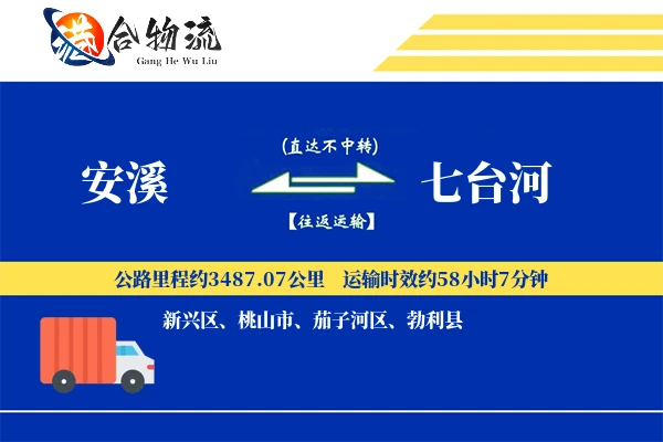 安溪到七台河物流公司