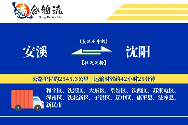 安溪到沈阳物流|安溪到沈阳物流公司|安溪到沈阳专线