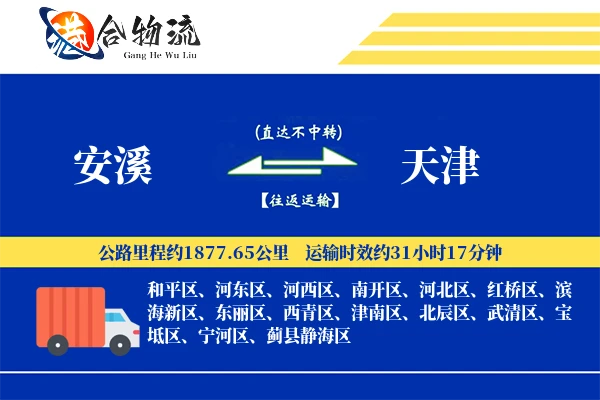 安溪到天津物流公司