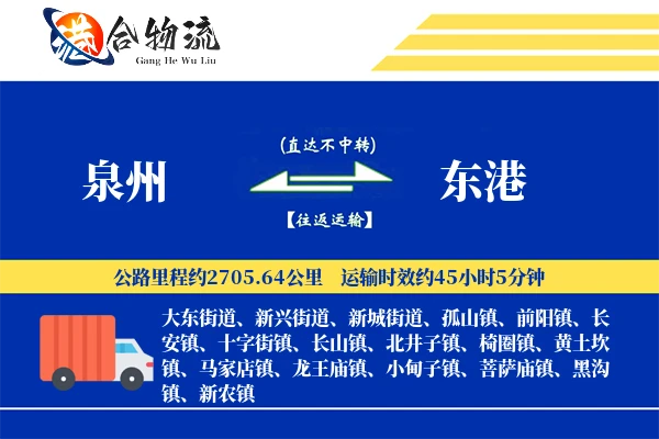 泉州到东港物流价格查询,泉州至东港物流费用,泉州到东港物流几天到
