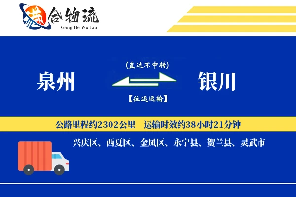 泉州到银川空运,泉州到银川航空货运,泉州空运至银川