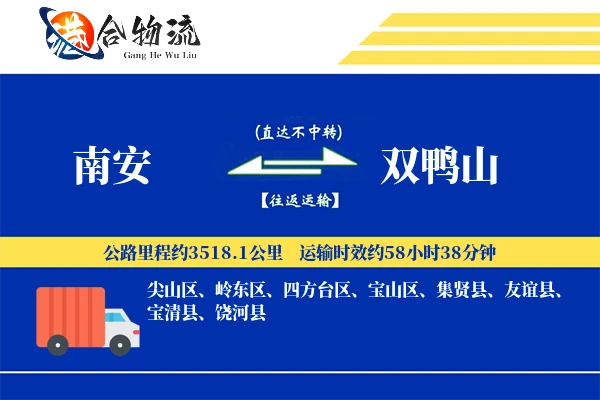 南安到双鸭山物流公司