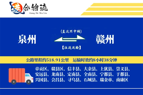 泉州到赣州物流|泉州到赣州物流公司|泉州到赣州专线