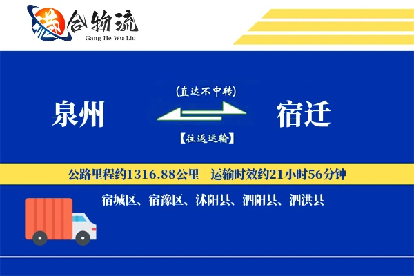 泉州到宿迁物流|泉州到宿迁物流公司|泉州到宿迁专线