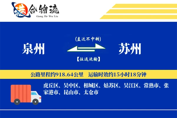 泉州到苏州物流|泉州到苏州物流公司|泉州到苏州专线