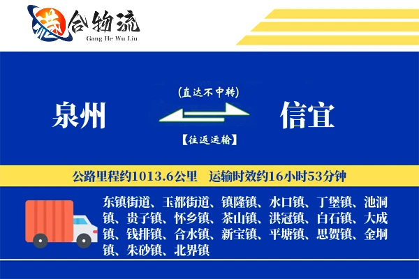 泉州到信宜物流公司