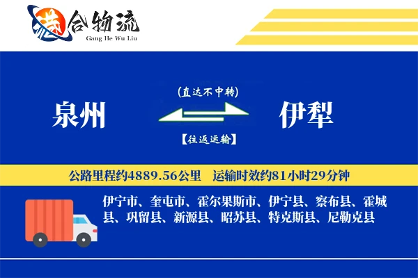 泉州到伊犁物流公司