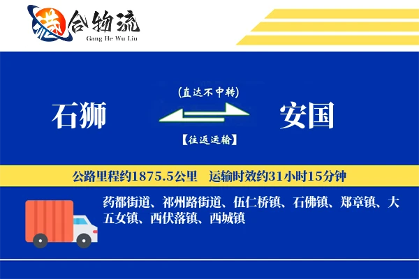 石狮到安国物流公司