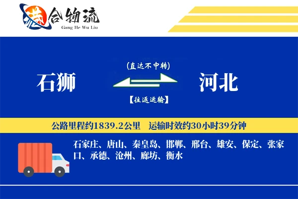 石狮到河北物流公司