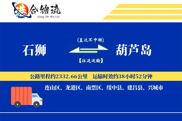 石狮到葫芦岛物流公司