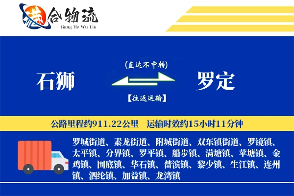 石狮到罗定物流公司