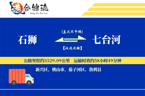 石狮到七台河物流公司
