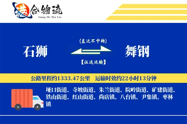 石狮到舞钢物流公司