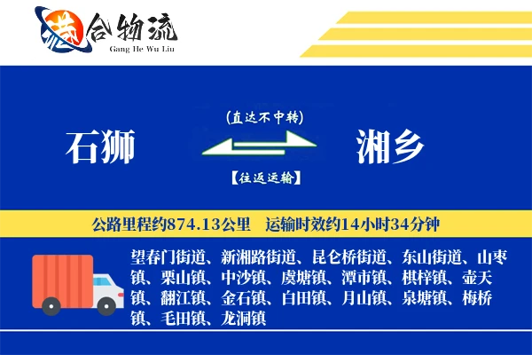 石狮到湘乡物流公司