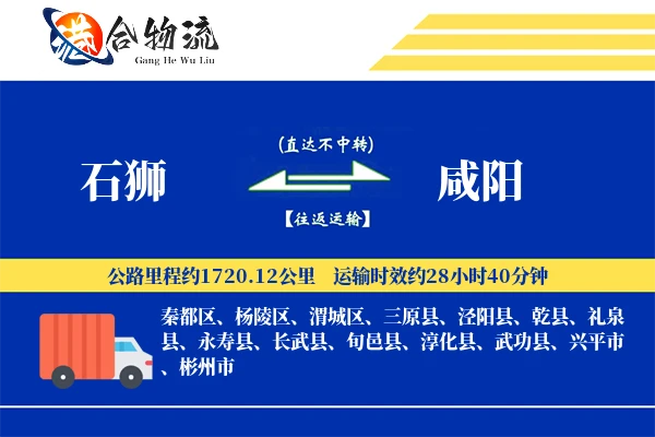 石狮到咸阳物流公司