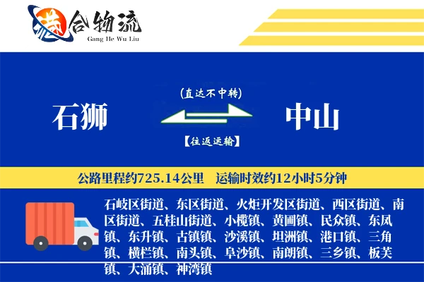 石狮到中山物流|石狮到中山物流公司|石狮到中山专线