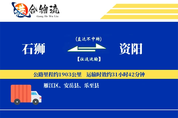 石狮到资阳物流公司